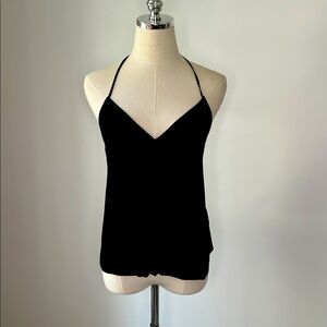 Chelsea Flower Black Tank Top Blouse
